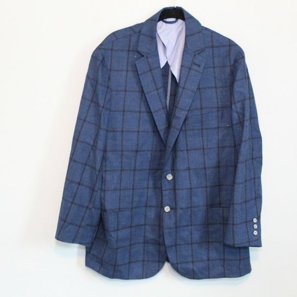 Peter Millar Plaid Soft Wool Blazer H11183 - Picture 2 of 10